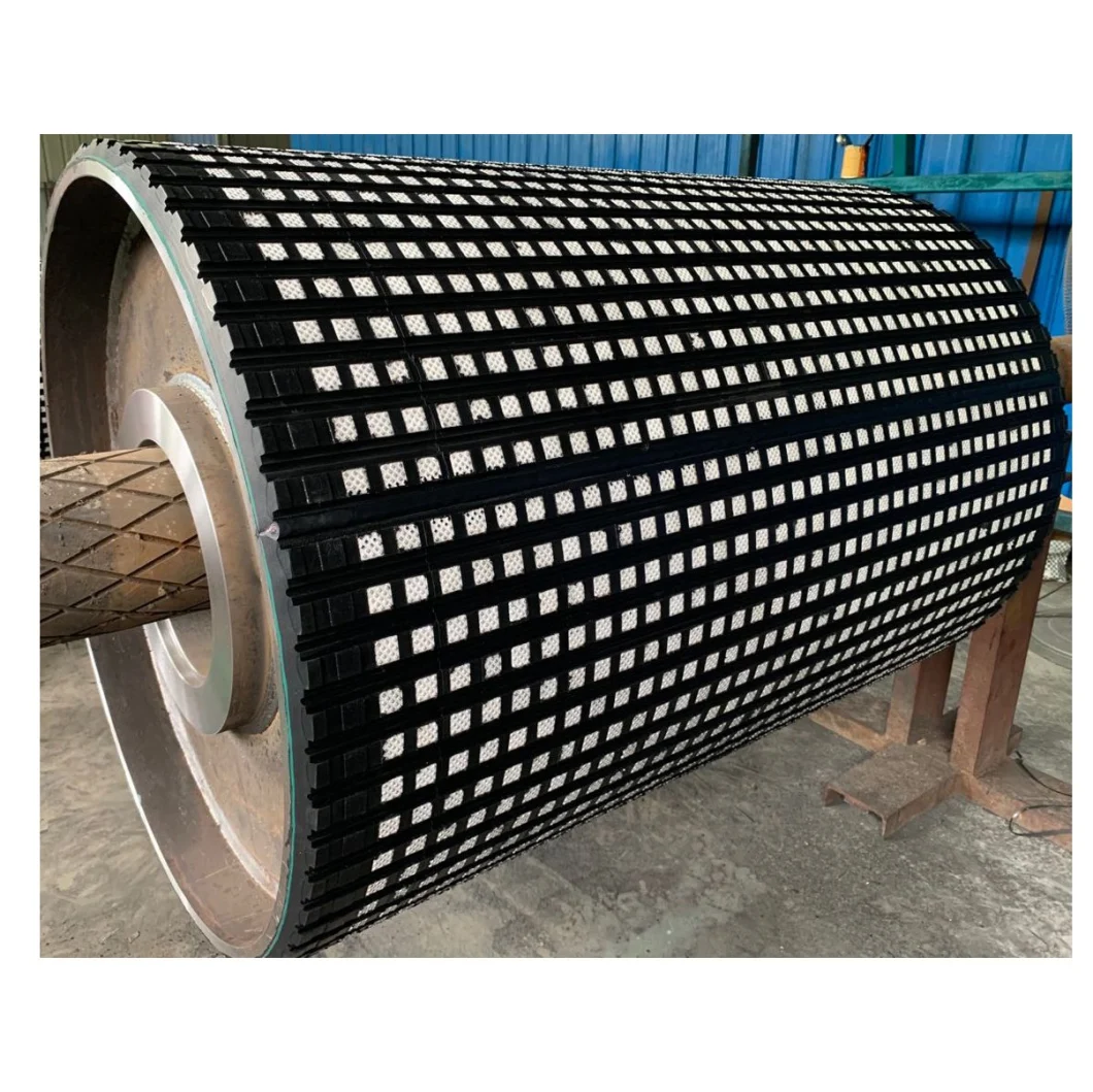 Conveyor Pulley Lagging Sheet Rubber Ceramic Lagging Material