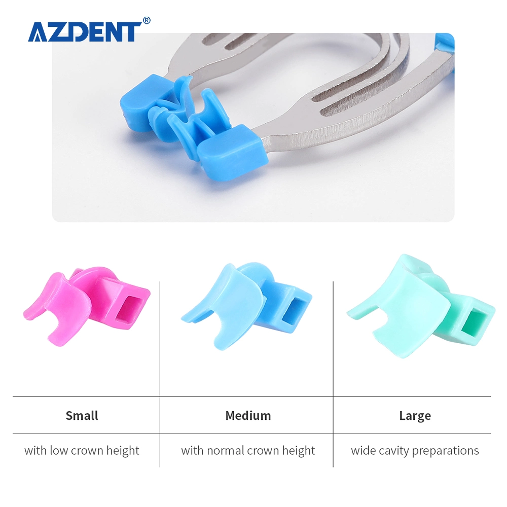 Hot Sale Azdent Dental Sectional Contoured Matrix Clip Matrices Clamps Wedges