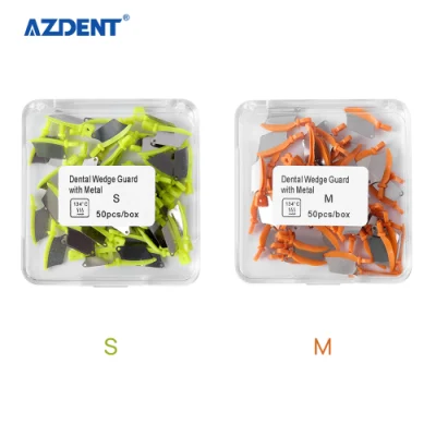 Azdent Dental Prime T 鋼製歯科用保護マトリックスを備えたプラスチック歯間ウェッジ